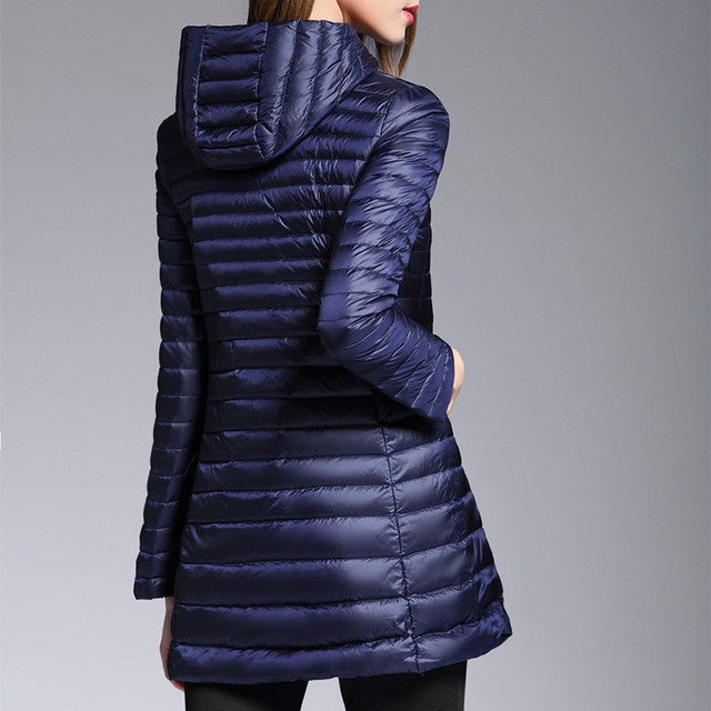 Dünne Steppjacke für Damen