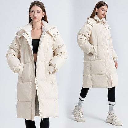 Manteau ample en coton duveté.