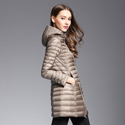 Dünne Steppjacke für Damen
