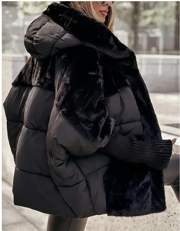 Manteau en couette neuf pour femme, coupe ample