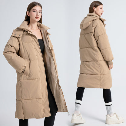 Manteau ample en coton duveté.